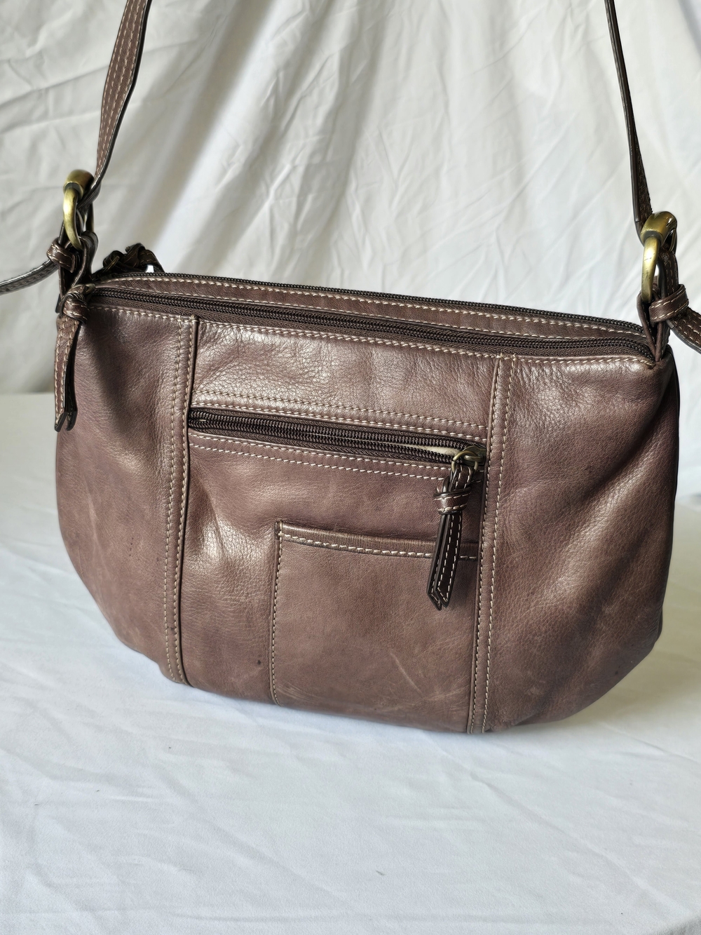 Tignanello Leather Crossbody Organizer Bag